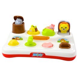 Zabawka Edukacyjna Interaktywna Pop-Up Zwierzątka Światła