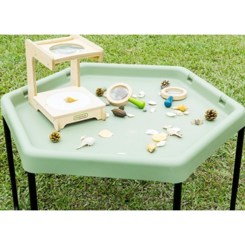 MASTERKIDZ Sześciokątny Stolik Do Zabawy Piaskiem i Wodą Regulowany