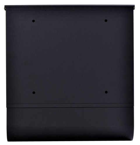 Skrzynka pocztowa na listy Hans z gazetnikiem czarna