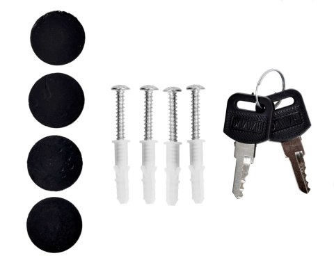 Skrzynka pocztowa na listy Hans z gazetnikiem czarna