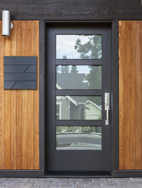 Skrzynka pocztowa na listy Tove z gazetnikiem antracyt