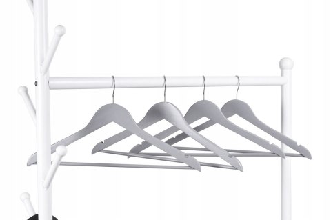 Wieszak do szafy RONDO komplet 10 szt szary drewno