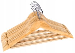 Wieszak do szafy RONDO komplet 100 szt jasny brąz drewno