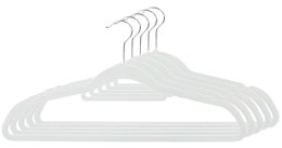 Wieszak welurowy Maxi komplet 10 szt - szary