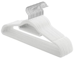 Wieszak welurowy na ubrania Maxi komplet 20 sztuk - szary