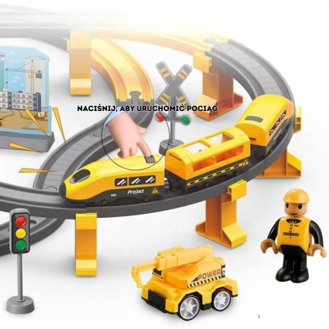 WOOPIE Kolejka Elektryczna Pendolino Zestaw 92el.