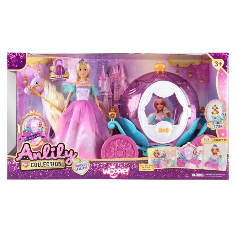 WOOPIE ROYAL Lalka Księżniczka Lily i Magiczny Powóz Karoca Akcesoria