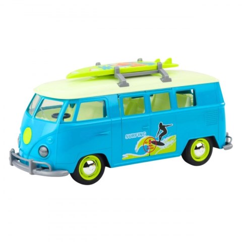 WOOPIE Samochód Bus Surfing Klasyczny Niebieski Ze Światłem I Dźwiękiem Model