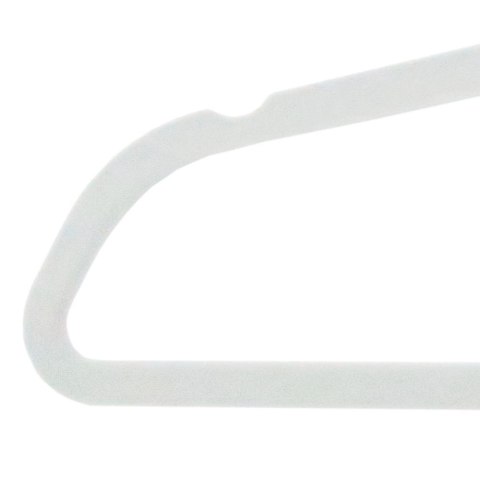 Wieszak welurowy Maxi komplet 50 sztuk szary