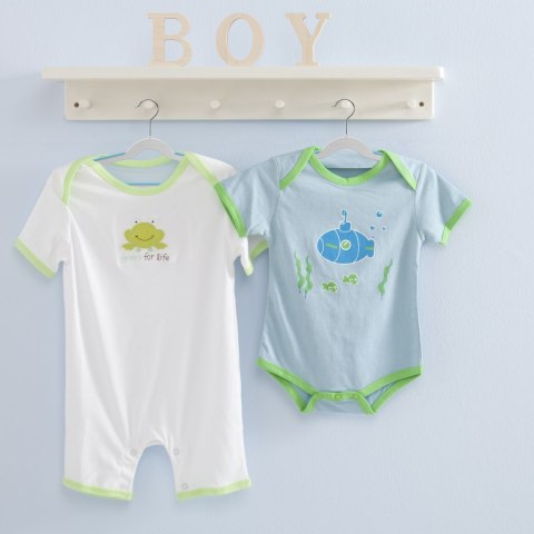 Wieszaki dziecięce KIDSI komplet 10 sztuk szaro-niebieskie