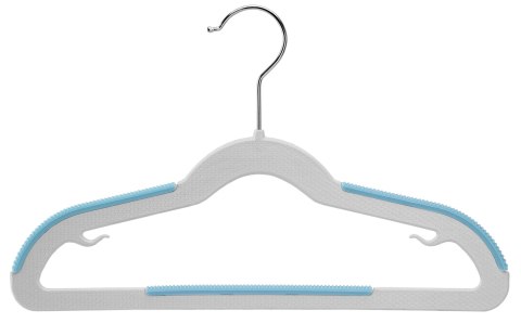 Wieszaki dziecięce KIDSI komplet 10 sztuk szaro-niebieskie