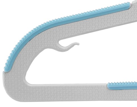 Wieszaki dziecięce KIDSI komplet 10 sztuk szaro-niebieskie