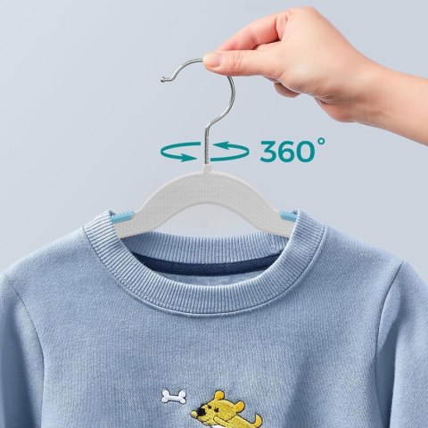 Wieszaki dziecięce KIDSI komplet 30 sztuk szaro-niebieskie