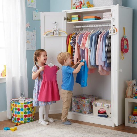 Wieszaki dziecięce KIDSI komplet 30 sztuk wielokolorowe