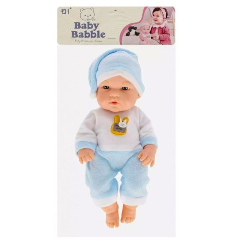 Lalka Bobas W Niebieskiej Piżamce Czapeczka Ruchome Rączki Nóżki 30cm