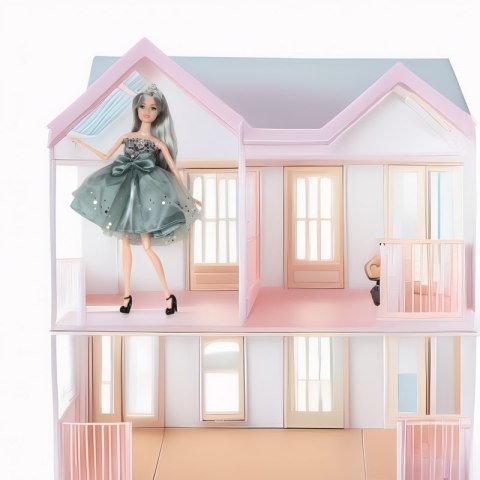 WOOPIE ROYAL Lalka Emi w Eleganckiej Sukni Tiulowej z Kokardą i Bukietem