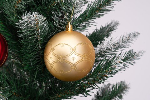 Zestaw bombek choinkowych MARIEN CZERWONO-ZŁOTY 70 sztuk