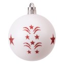Zestaw bombek na choinkę SAPIN CZERWONO-BIAŁY 30 szt