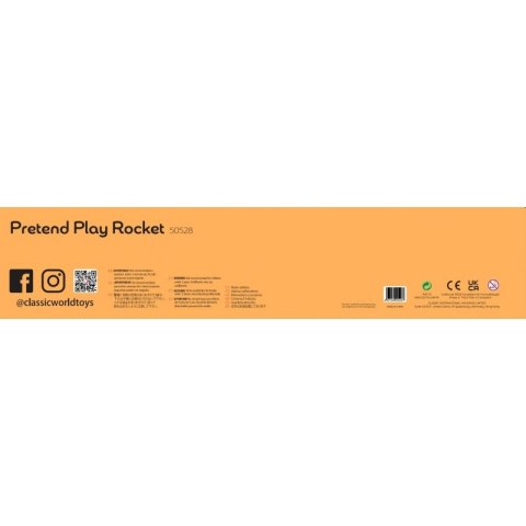 CLASSIC WORLD Drewniana Rakieta Domek dla Dzieci + Figurki Akc.