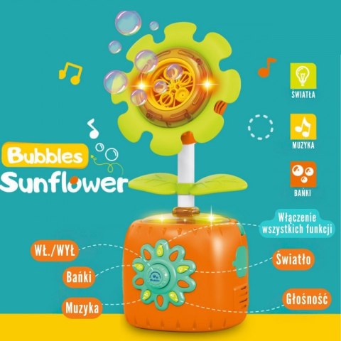 WOOPIE Interaktywny Słonecznik Maszyna do Baniek Mydlanych