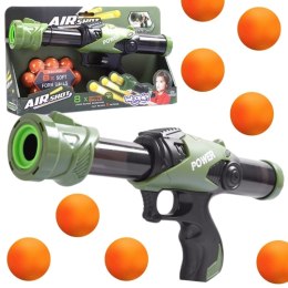 WOOPIE Pistolet na Piłki Kulki Piankowe Wyrzutnia Automatyczna 9 el.