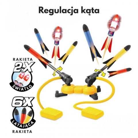 WOOPIE Podwójna Wyrzutnia Rakiet Piankowych 8szt.