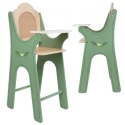 CLASSIC WORLD Drewniane Krzesełko Vintage do Karmienia dla Lalek