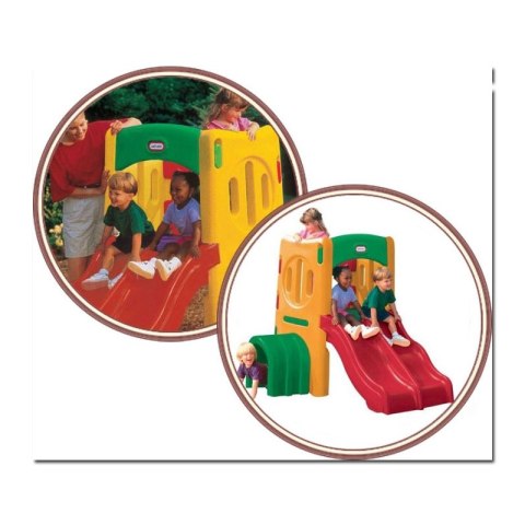 Małpi gaj z podwójną zjeżdżalnią Little Tikes