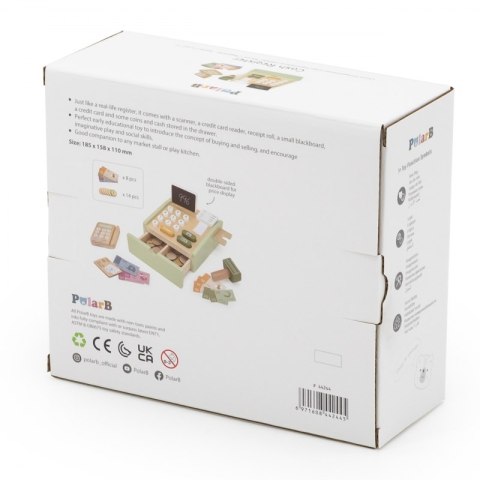 VIGA PolarB Drewniana Kasa Sklepowa Zielona 3+