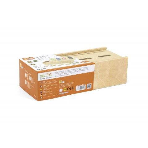 VIGA Układanka Gra edukacyjna drewniana do nauki sortowania śmieci 3+