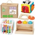 WOOPIE GREEN Pudełko Box 5w1 Montessori Edukacujny 11-12M FSC