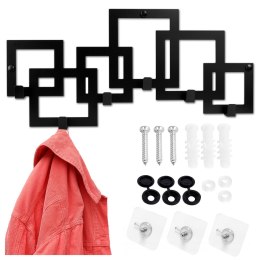 Wieszak ścienny KARDUS czarny