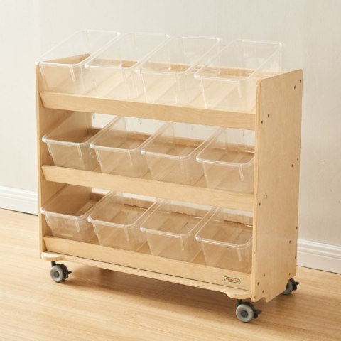 MASTERKIDZ Regał na Kółka - 3 Półki Na Akcesoria Do Tablicy STEM 800H x 800L