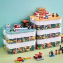 Pudełko 4-piętrowe na zabawki klocki LEGOS