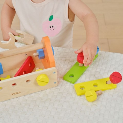 Viga Skrzynka Na Narzędzia Zestaw Drewniany 3+