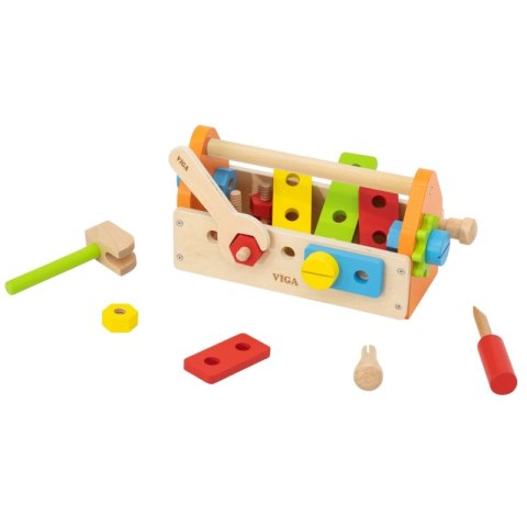 Viga Skrzynka Na Narzędzia Zestaw Drewniany 3+