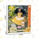 WOOPIE ROYAL Lalka Emi 32 cm Modny Strój i Piękne Czarne Włosy