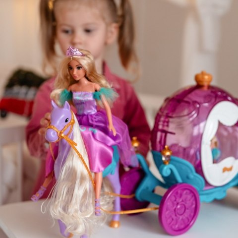 WOOPIE ROYAL Lalka Księżniczka Lily i Magiczny Powóz Karoca Akcesoria