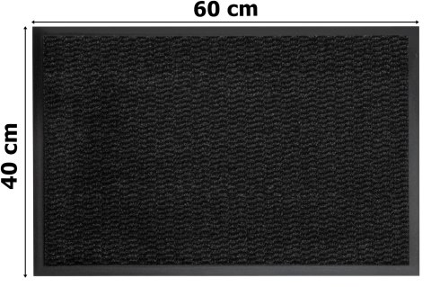 Wycieraczka do butów wejściowa pod drzwi 40x60 cm NEILA szara