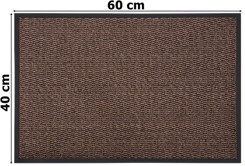 Wycieraczka do butów wejściowa pod drzwi 40x60 cm Neila brązowa