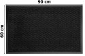 Wycieraczka do butów wejściowa pod drzwi 60x90 cm ELIANA szara