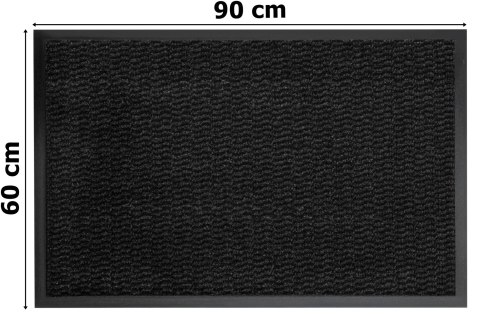 Wycieraczka do butów wejściowa pod drzwi 60x90 cm ELIANA szara
