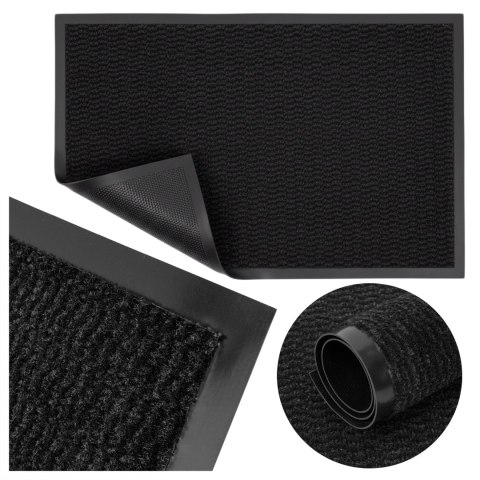 Wycieraczka do butów wejściowa pod drzwi 80x120 cm WANDA szara