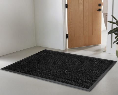 Wycieraczka do butów wejściowa pod drzwi 90x150 cm ALMERIA szara