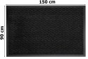 Wycieraczka do butów wejściowa pod drzwi 90x150 cm ALMERIA szara