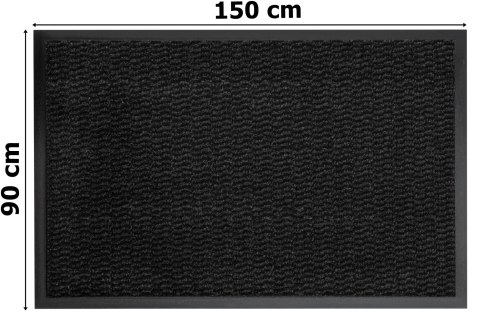 Wycieraczka do butów wejściowa pod drzwi 90x150 cm ALMERIA szara