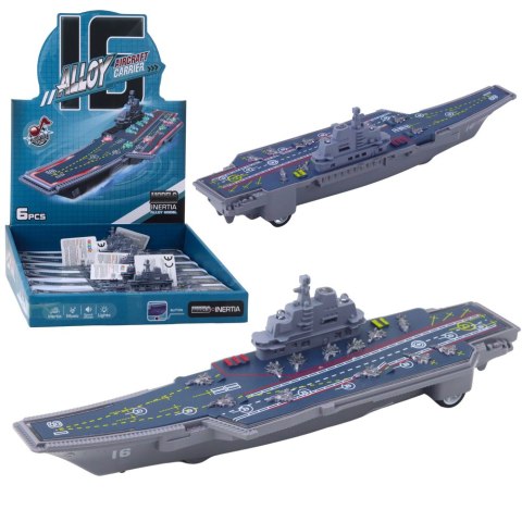 Lotniskowiec Militarny Wojskowy Napęd Światła Dźwięki 24 cm