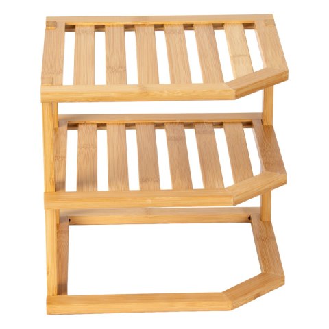 Półka kuchenna narożna bambusowa DEDAL