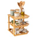 Półka kuchenna narożna bambusowa DEDAL