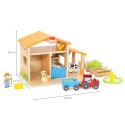 VIGA Drewniana Farma Dom Farmera Z Ogródkiem I Traktorem 21 el 3+